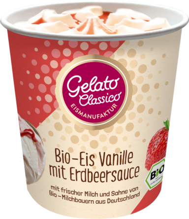 Gelato Vanille-Erdbeer Bio