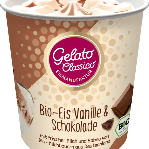 Bio-Eisdessert Vanille-Schokolade by Gelato Classico