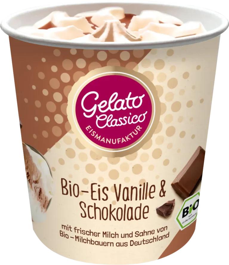 Bio-Eisdessert Vanille-Schokolade by Gelato Classico