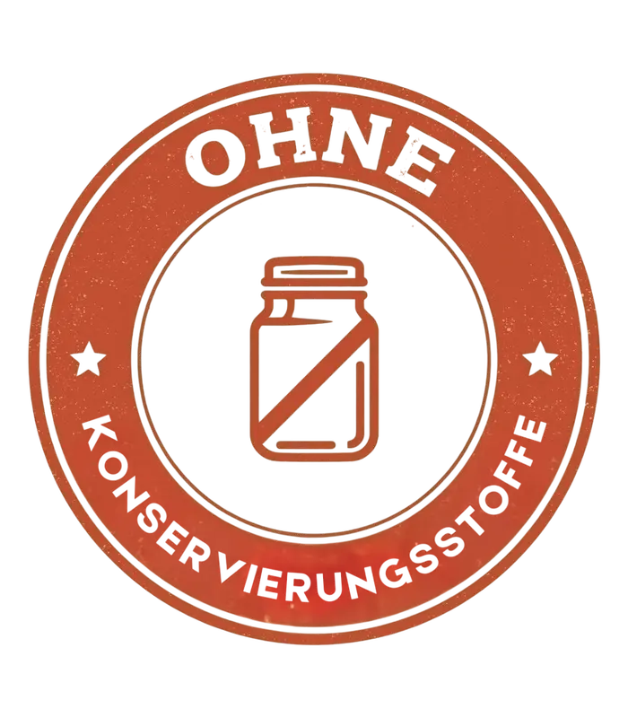 Ohne Konservierungsstoffe