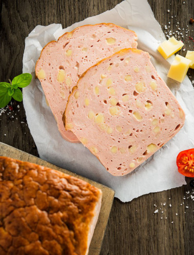 DELIKAS Almrausch (Käse-Leberkas)