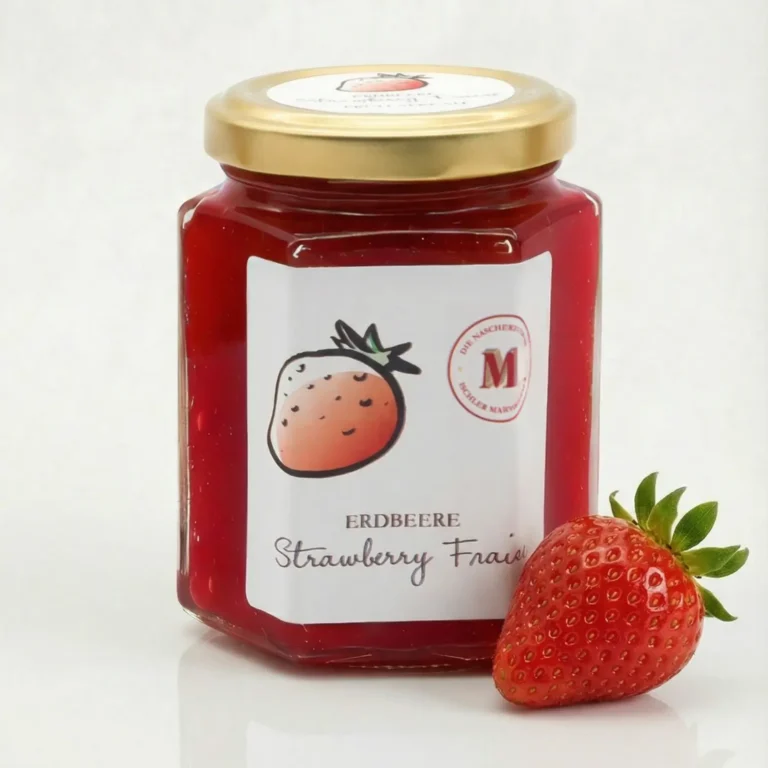 Erdbeer-Marmelade im Glas